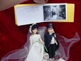 Vintage Anniversary Bride Groom Wedding Cake TOPPERS 1940s Hard 