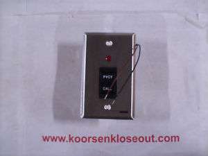 DUKANE   Switchplate Call/PVCY LED 1 Gang #9A4303  