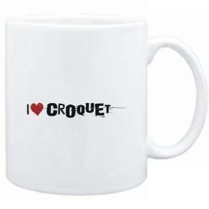  Mug White  Croquet I LOVE Croquet URBAN STYLE  Sports 