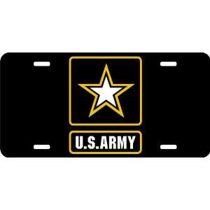  United States Army Logo Auto License Plate Black 