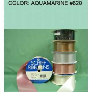   SINGLE FACE SATIN RIBBON Aquamarine #820 5/8~USA 