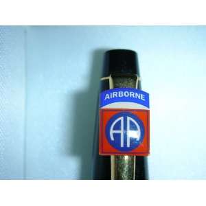   Lacquer & 23 Kt Gold 82nd Airborne Logo on Cross Pen 