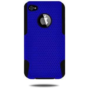   Hybrid Case Black Blue For Iphone 4 Cdma Iphone 4