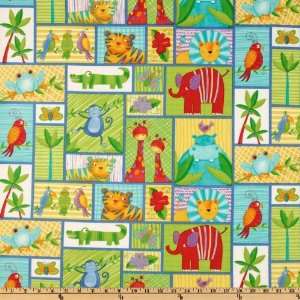  44 Wide Timeless Treasures Jungle Babies Multi Fabric By 