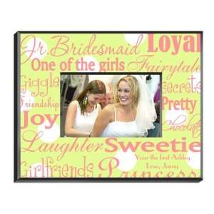   Bridesmaid Polka Dots on Green Picture Frame