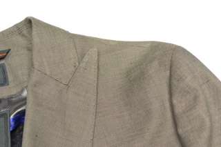 NEW $1795 HUGO BOSS HANDCRAFTED Mens Gray Linen Dress Suit Tuxedo 