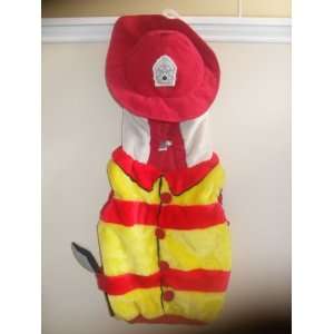  Petables   Plush Fireman One Piece Costume (12 24 months 