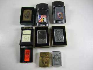 8pc Dealer Lot Vintage Zippo Lighters   Various **  