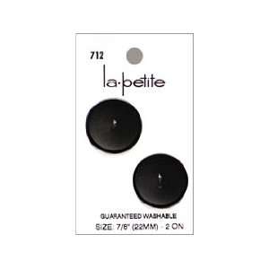  LaPetite Buttons 7/8 2 Hole Black (3 Pack)