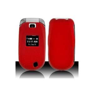  LG UN150 Envoy Rubberized Shield Hard Case   Red (Package 