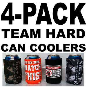 pack Team Hard Funny Can Coolers Coozie Koozie Hugger  