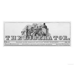 the Masthead of William Lloyd Garrisons Abolitionist Newspaper 
