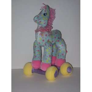  Plush Pastel Polka Dot Horse for Nursery Baby