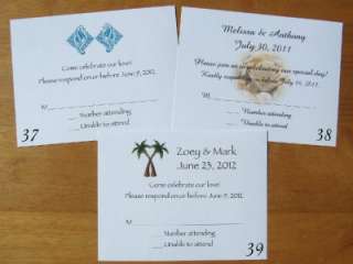 50 Wedding RSVP Response Reception Cards POSTCARDS *L@@K* Birthday 