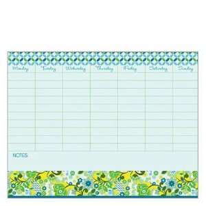  Gina B. Calendar Pad by Gina B. Designs   Blue/Green 