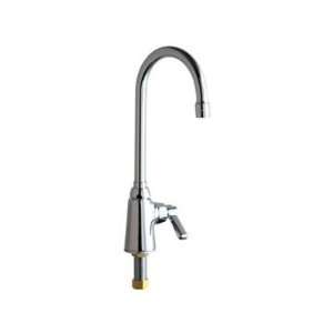 Chicago Faucets 350 Single Hole Bar or Laundry Faucet with Rigid Spout 
