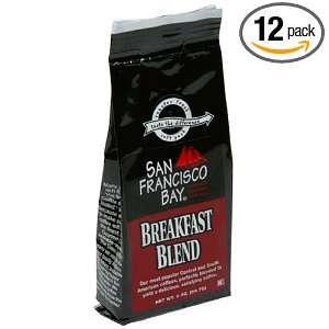 San Francisco Bay Coffee, Breakfast Blend, Ground, 2 Ounce Trial Bags 