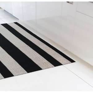  Shag Mat Mat 3 x 5, Stripe/Color Bold/Black & White 