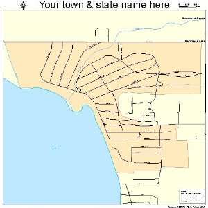  Street & Road Map of Chippewa Lake, Ohio OH   Printed 