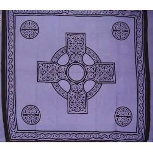  Heavy Celtic Cross Tapestry Bedspread Many Decor Uses 