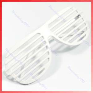 Full Shutter Glasses Shades Sunglasses Club Party White  