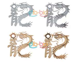 2X Car Auto Chinese Dragon Emblem Badge Decal Sticker S  