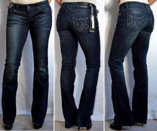 MEK Denim Womens MARRAKECH Jeans Slim Boot Cut   28  