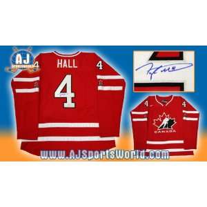 TAYLOR HALL Team Canada SIGNED Hockey JERSEY