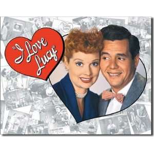  I Love Lucy Loving Couple Logo TV Retro Vintage Tin Sign 