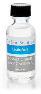 Tru Solutions Lactic Acids come in a variety of strengths. We offer 