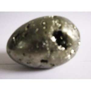 Pyrite Stone Carved and Polished As Large Egg
