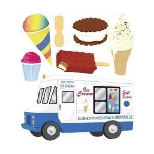   Boutique Dimensional Stickers   Ice Cream Man Arts, Crafts & Sewing