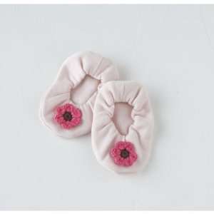  Ballerina Slippers with Flowers ( Pink )