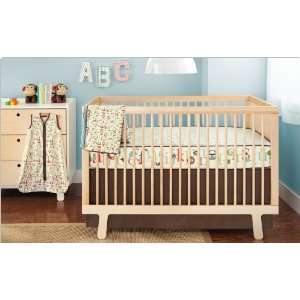   Complete Sheet Bumper Free 4pc Crib Bedding Set   Alphabet Zoo Baby