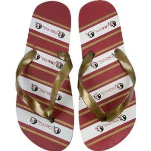  Florida State Seminoles Youth Thematic Striped Flip Flop 