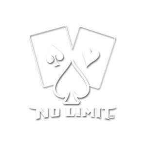  Chroma Graphics No Limit Poker   White Die Cut Decal 