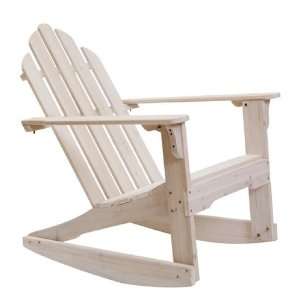    to Finish Adirondack Rocking Chair   White Washed