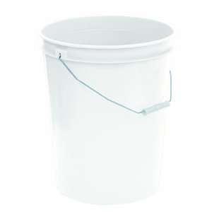  United Solutions 5 Gallon Utility Pail with Handle, White 