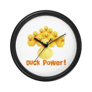 Duck Power Cool Wall Clock by 