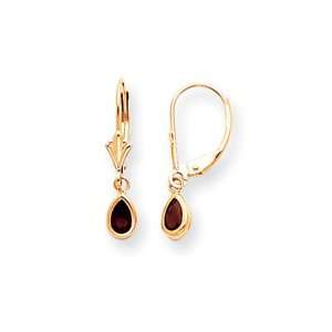    14k Garnet Earrings   January Birthstone   JewelryWeb Jewelry