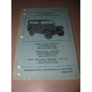  TM 9 2320 218 10 Operators Manual For 1/4 Ton, 4X4, M151 