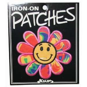  Psychedelic Hippie Daisy Happy Face Iron On Patch 
