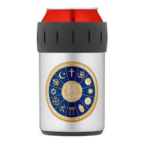  Thermos Can Cooler Koozie Internationl Peace Symbol 