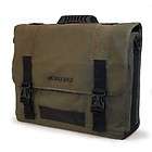 MOBILE EDGE STYLISH GREEN ECO FRIENDLY CANVAS MESSENGER BAG UP TO 16 
