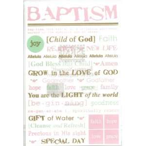    Baptism Girl Scrapbook Stickers (42010) Arts, Crafts & Sewing