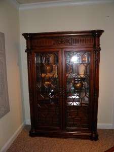 THEODORE ALEXANDER Mahogany Armoire or China Cabinet   BRAND NEW 