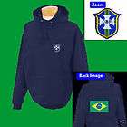 BRAZIL National Football Soccer Team Jacket BRASIL Jersey NAVY $19.99