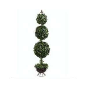    Faux 60 High Triple Ball Shaped Ivy Topiary