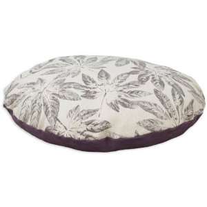  Uzbek Taupe Collection Pet Bed, 36 ROUND, HEMATITE CHARCL 
