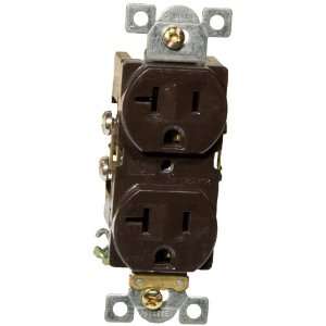  Morris Products Commercial Duplex Receptacle 20A 125V Brown 